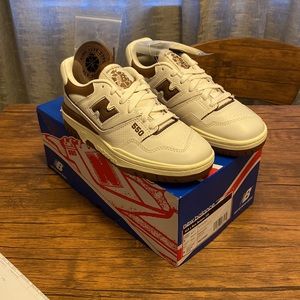 New balance 550 ald white brown men size 5/ women size 6.5